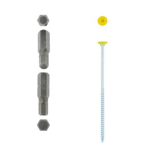 Purlin Screw - Yellow hex head